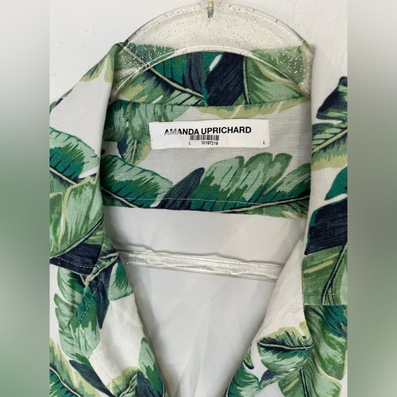 Amanda Uprichard Green Leaf Print Romper - Picture 10 of 11